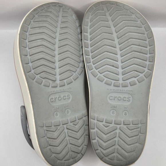 CROCS Gray and White Mules - Picture 12 of 13